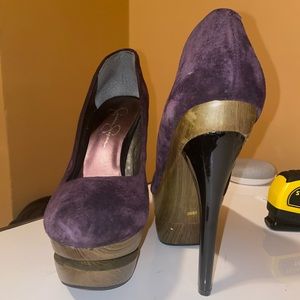 Jessica Simpson Platform Suede Heels